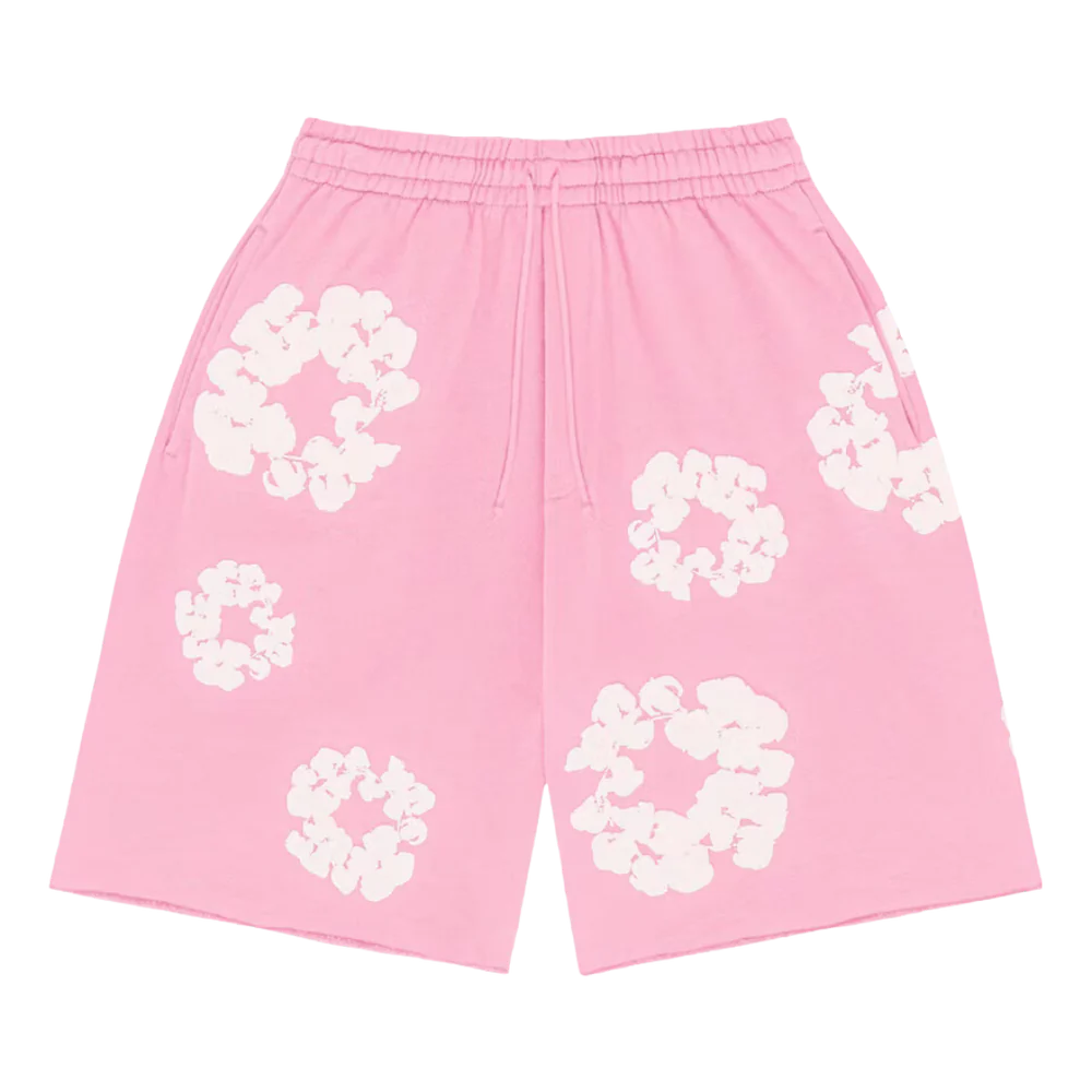 DENIM TEARS ピンクショートパンツ Mサイズ Denim Tears The Cotton Wreath Shorts Pink | WOOVIN