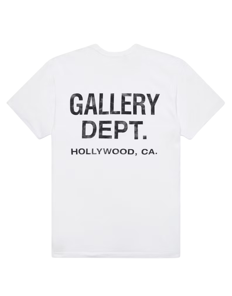 Gallery Dept. Souvenir T-Shirt White Black | WOOVIN