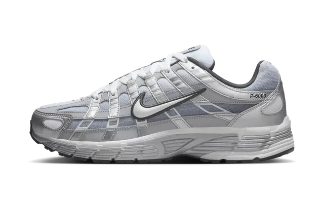 Nike P-6000 Metallic Silver Summit White-Wolf Grey