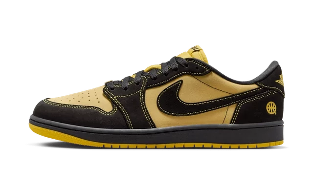 Jordan 1 Retro Low OG Quai 54 Black Tour Yellow Red