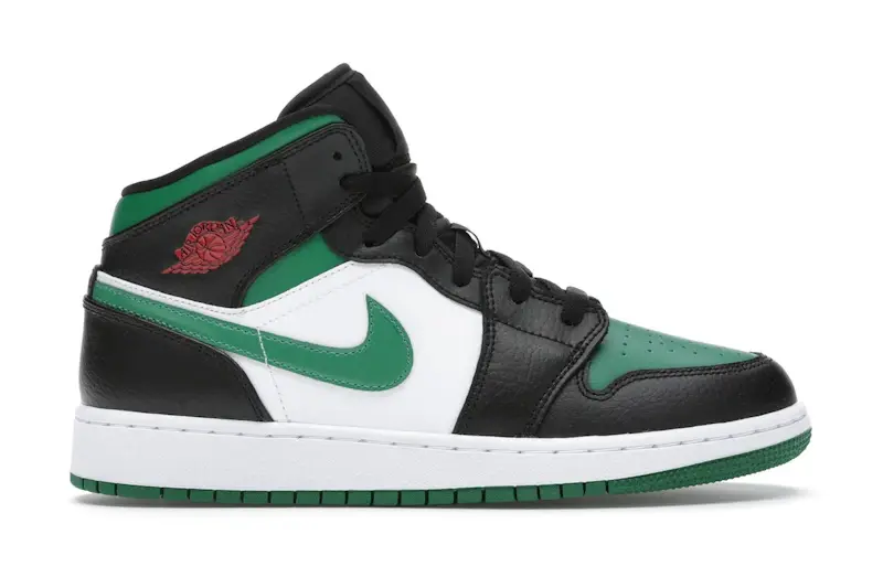 Jordan 1 Mid Green Toe