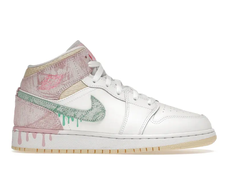 Jordan 1 Mid Paint Drip (GS)