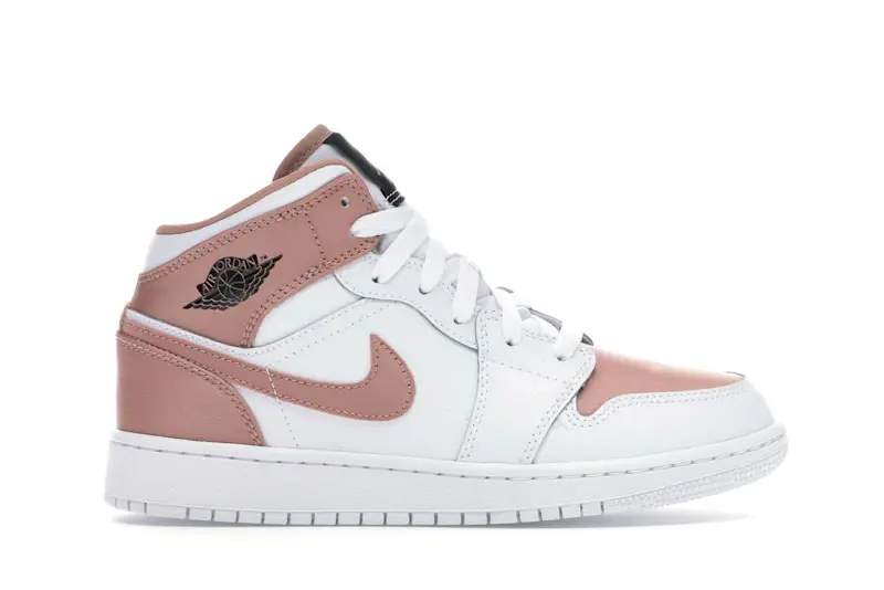 Jordan 1 Mid White Rose Gold (GS)