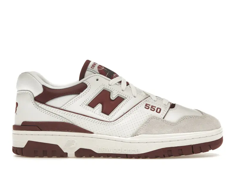 New Balance 550 Sea Salt Burgundy