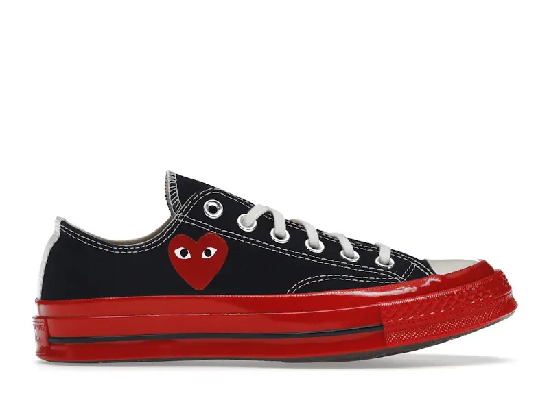 Converse Chuck Taylor All-Star 70 Ox Comme Des Garcons PLAY Black Red Midsole