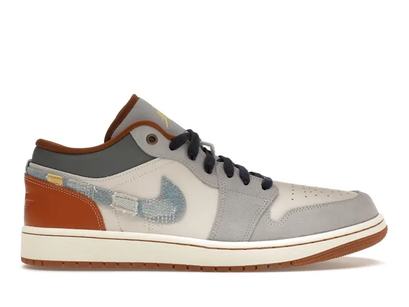 Jordan 1 Low SE Phantom Repaired Denim Swoosh