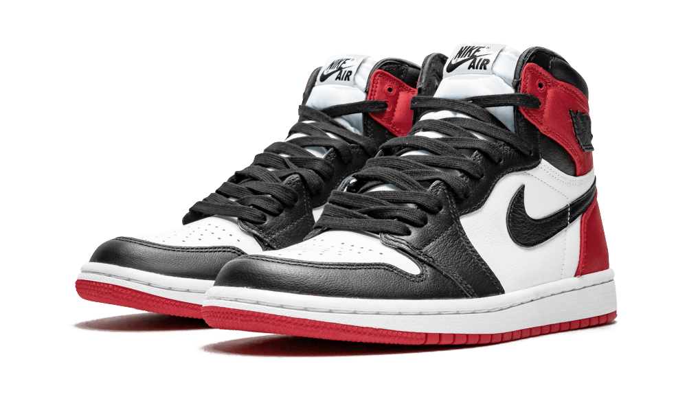 Jordan 1 Retro High Satin Black Toe (W) - Image 1