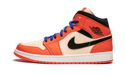 Jordan 1 Mid Team Orange Black