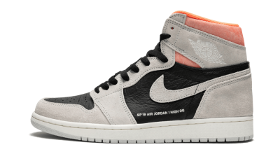 Jordan 1 Retro High Neutral Grey Hyper Crimson