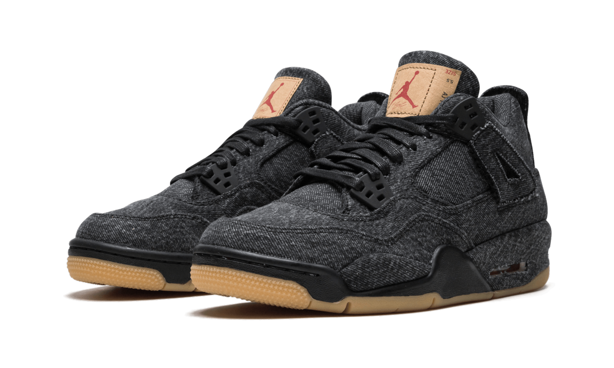 Jordan 4 Retro Levi's Black (GS) - Image 1