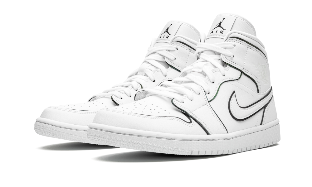 Jordan 1 Mid Iridescent Reflective White (W) - Image 1