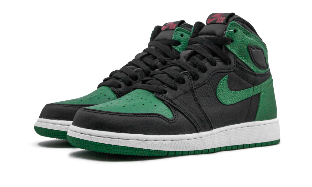Jordan 1 Retro High Pine Green Black (GS) - Image 1