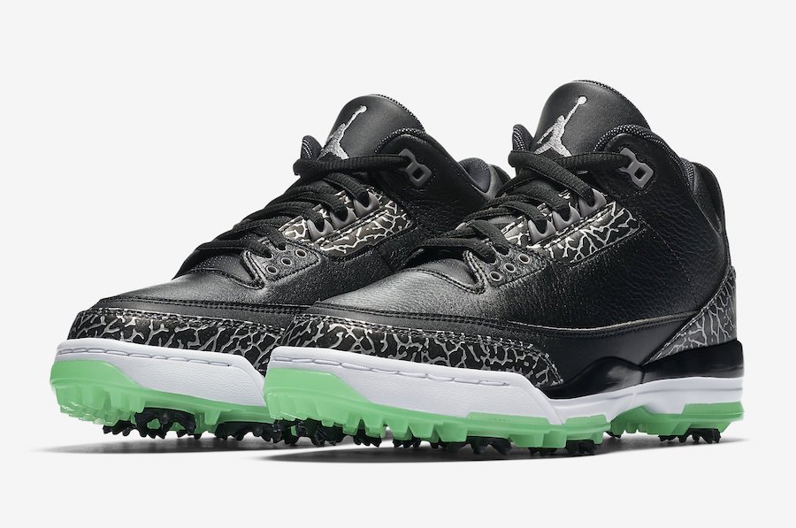Jordan 3 Retro Golf Black Green Glow - Image 1