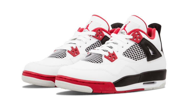 Jordan 4 Retro Fire Red 2012 (GS) - Image 1