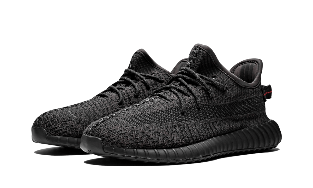 Yeezy Boost 350 V2 Black (Kids) (Non-Reflective) - Image 1