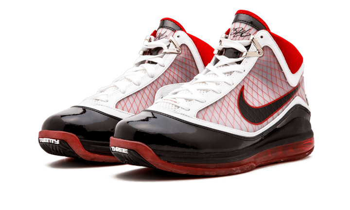 Nike LeBron 7 White/Black-Varsity Red - Image 1