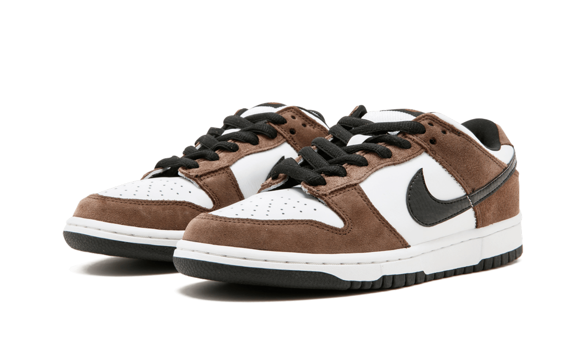 Nike SB Dunk Low White Black Trail End Brown - Image 1