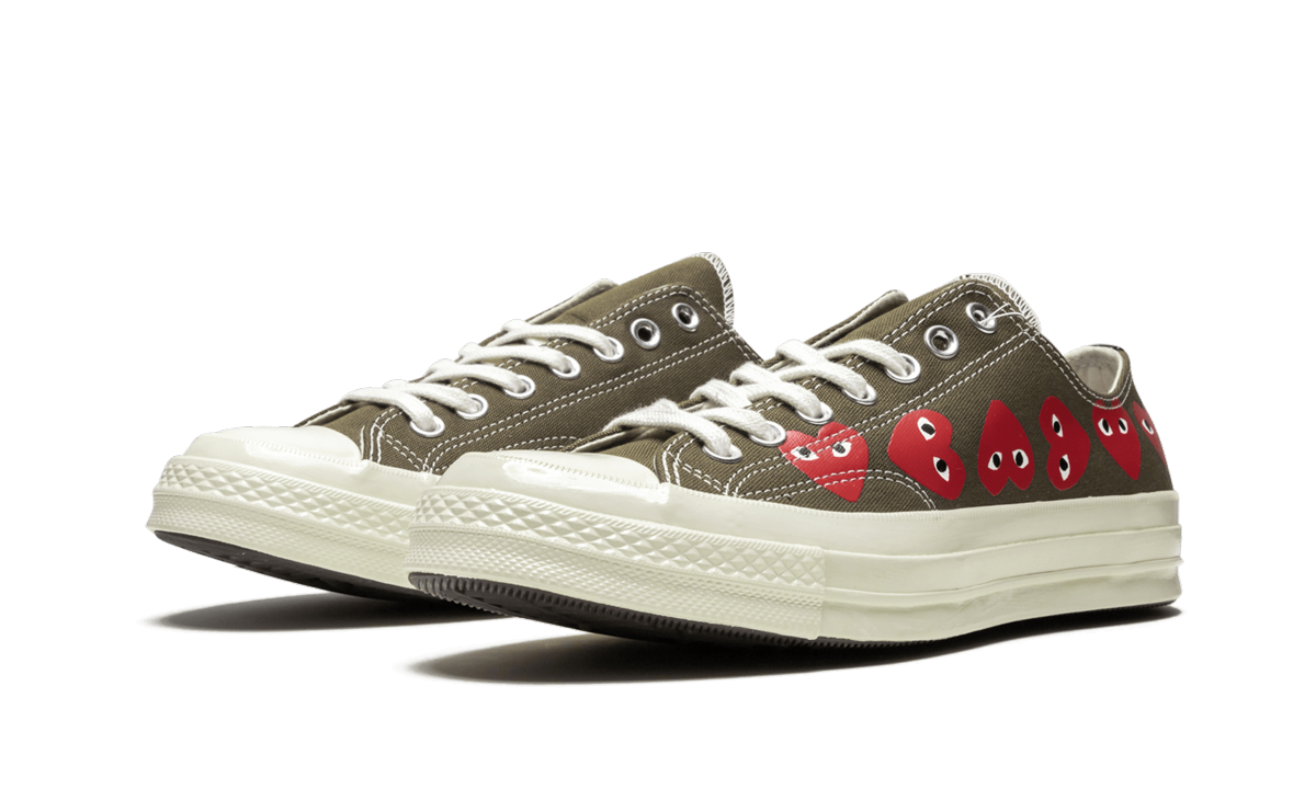 Converse Chuck Taylor All-Star 70 Ox Comme des Garcons Multi Heart Green - Image 1