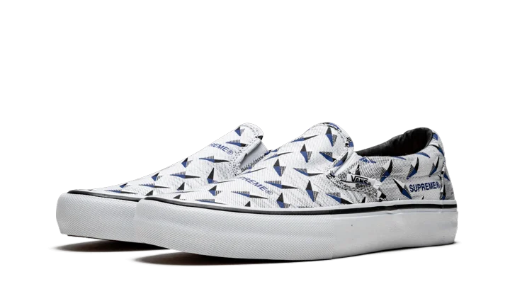 Vans Slip-On Supreme Diamond Plate White - Image 1