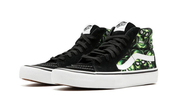 Vans Sk8-Hi Supreme Skull Pile (Green) - Image 1