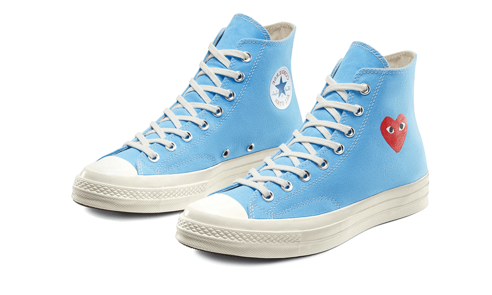 Converse Chuck Taylor All-Star 70s Hi Comme des Garcons Play Bright Blue - Image 1