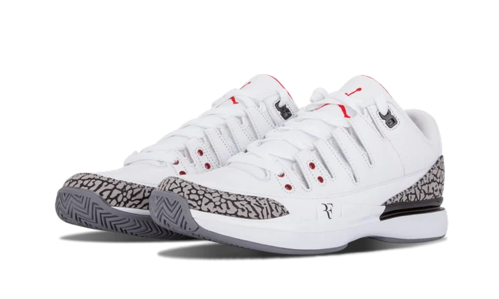 Nike Zoom Vapor AJ3 White Cement - Image 1