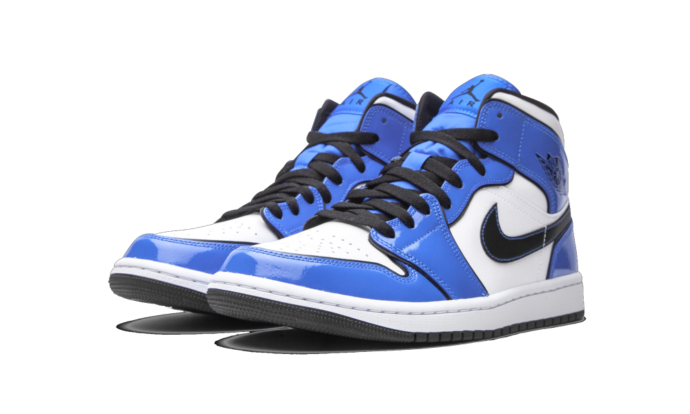 Jordan 1 Mid SE Signal Blue (GS) - Image 1
