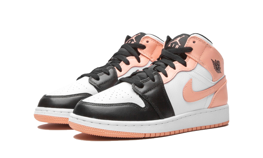 Jordan 1 Mid Arctic Orange Black Toe (GS) - Image 1