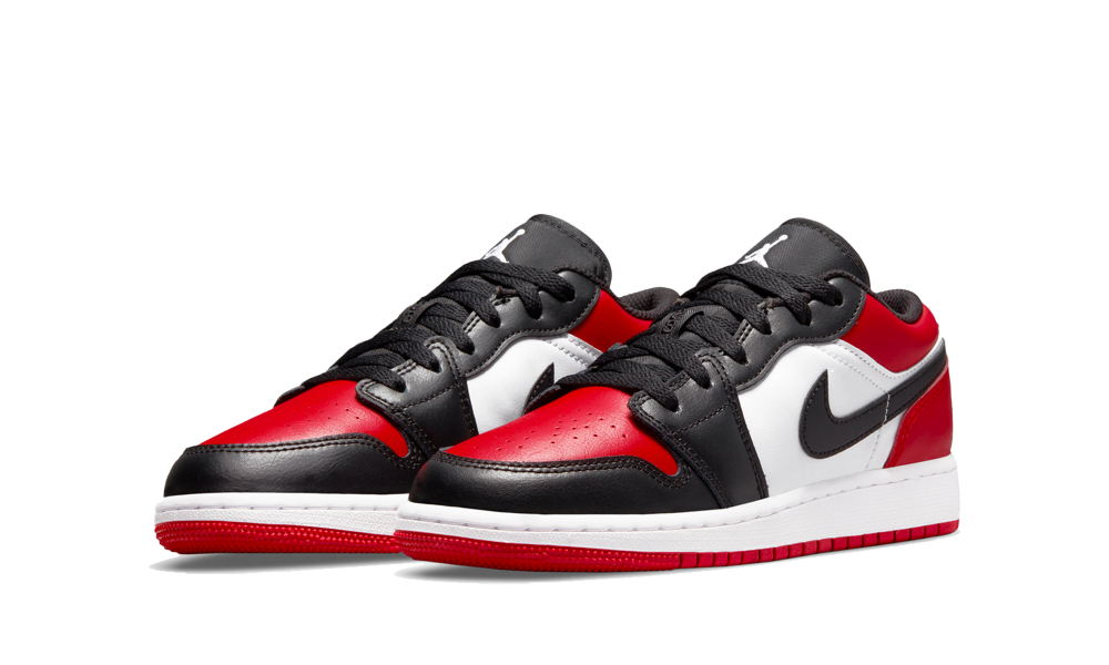 Jordan 1 Low Bred Toe (GS) - Image 1