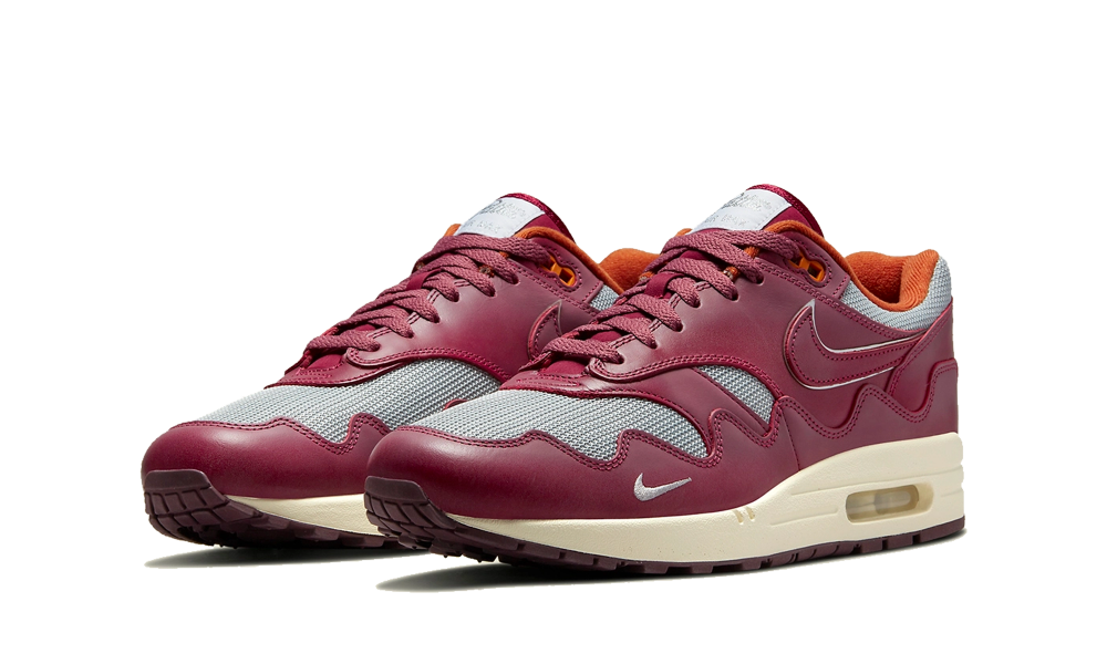 Nike Air Max 1 Patta Waves Rush Maroon (With Bracelet) - Image 1