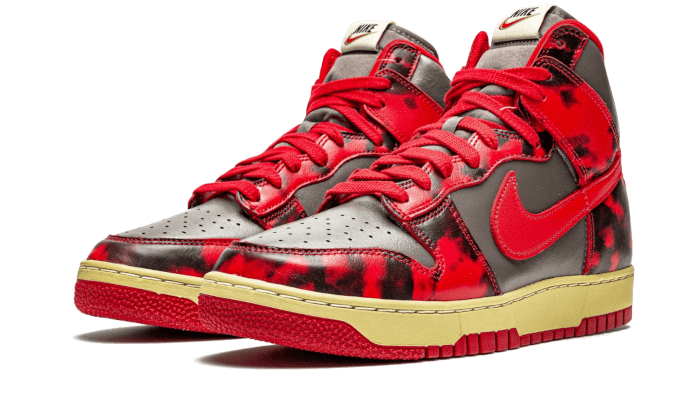 Nike Dunk High 1985 Red Acid Wash - Image 1