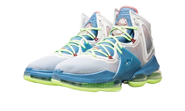 Nike LeBron 19 Dutch Blue Lime Glow - Image 1