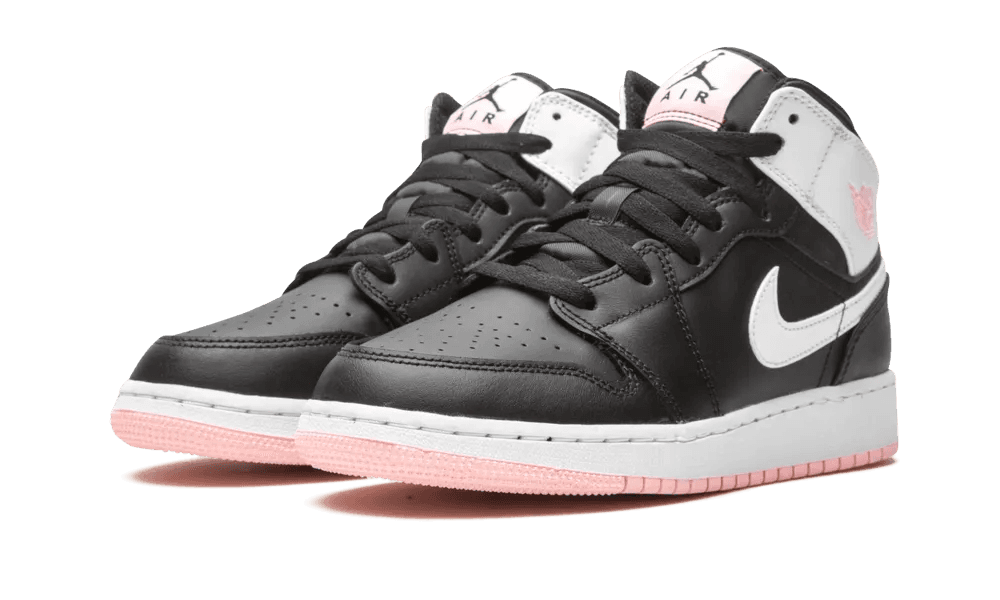 Jordan 1 Mid Arctic Pink Black (GS) - Image 1
