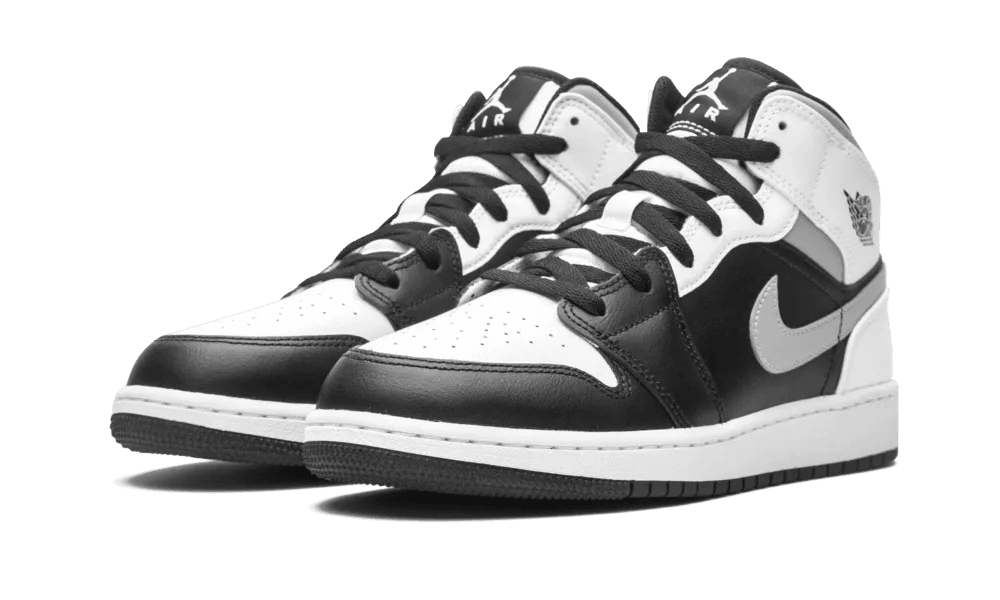 Jordan 1 Mid White Shadow (GS) - Image 1