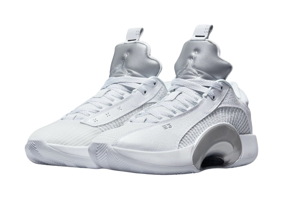 Jordan XXXV Low Metallic Silver (Clear Sole) - Image 1