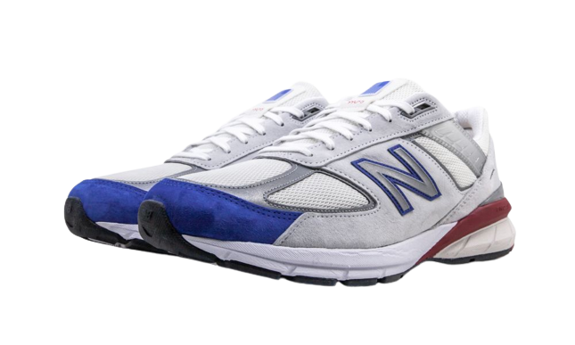 New Balance 990v5 Grey Royal Red - Image 1