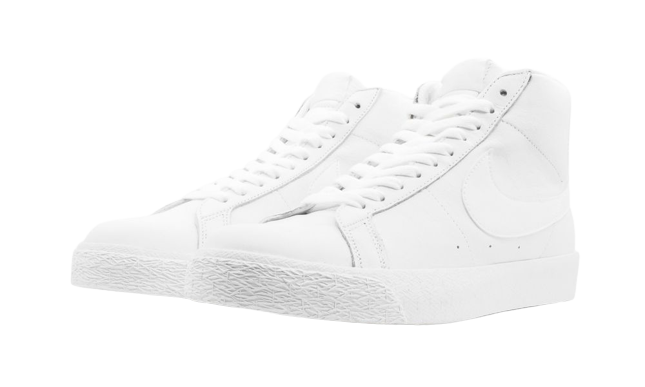 Nike SB Zoom Blazer Mid Triple White - Image 1