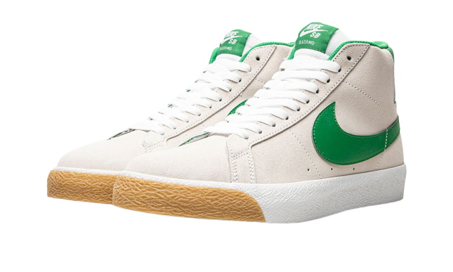 Nike SB Zoom Blazer Mid Summit White Lucky Green - Image 1