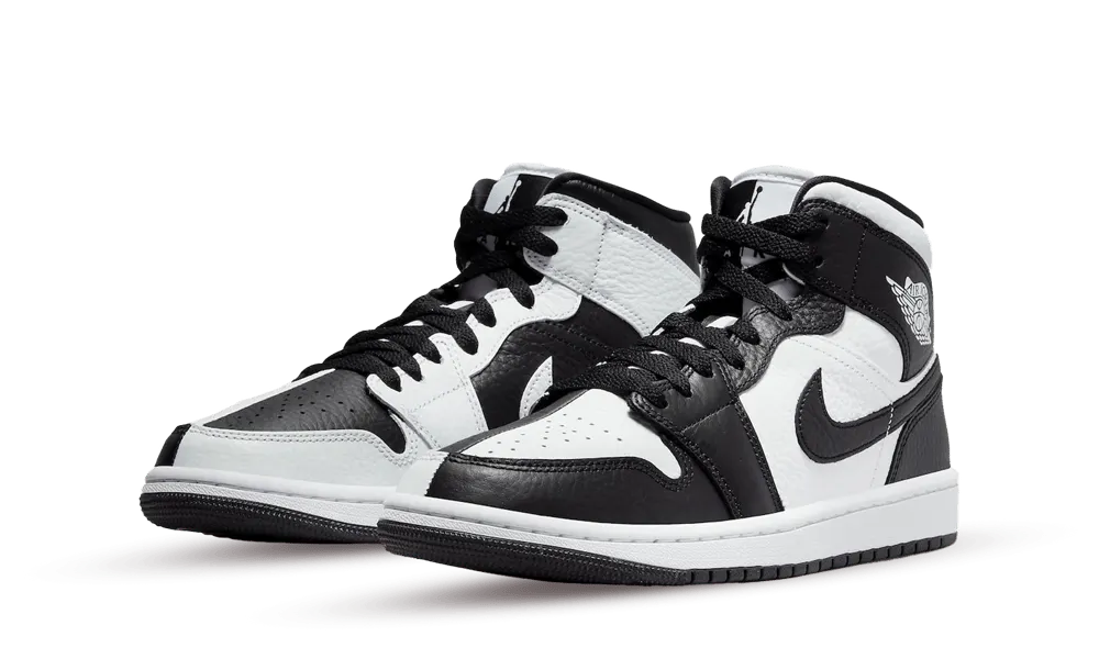 Jordan 1 Mid Split Black White (W) - Image 1