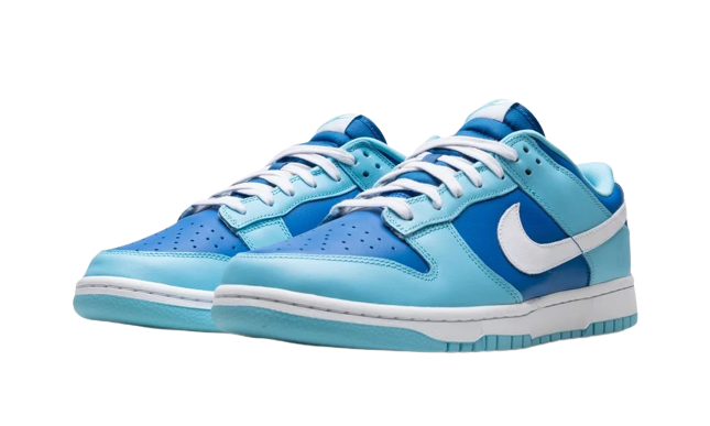 Nike Dunk Low Retro QS Flash White Argon Blue Flash - Image 1