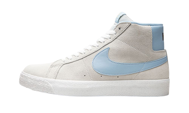 Nike SB Blazer Mid Soft Grey Baby Blue