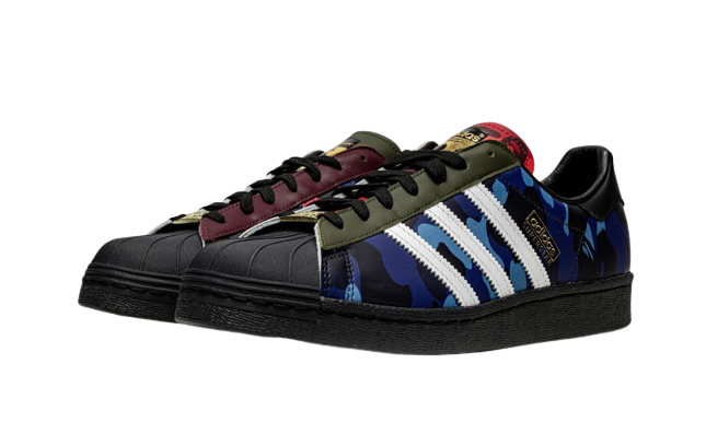 Adidas Superstar 80s Bape Multi Camo - Image 1
