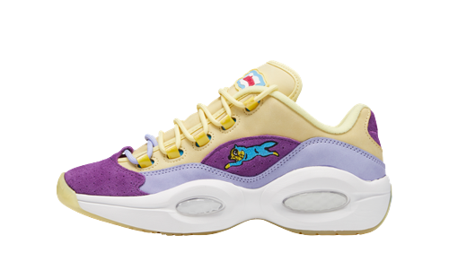 Reebok Question Low BBC Ice Cream Running Dog Yellow Purple
