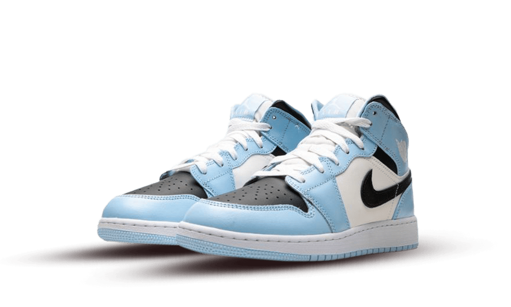 Jordan 1 Mid Ice Blue (GS) - Image 1