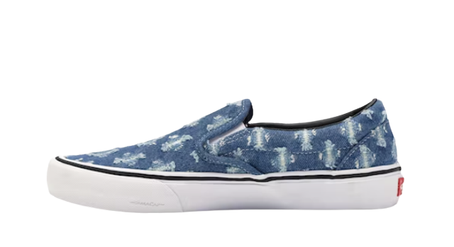 Vans Slip-On Supreme Hole Punch Denim Blue