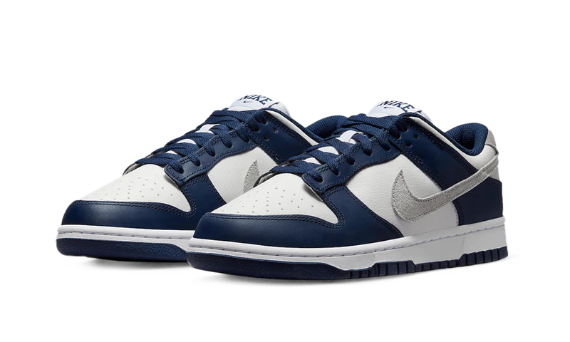 Nike Dunk Low Summit White Midnight Navy - Image 1