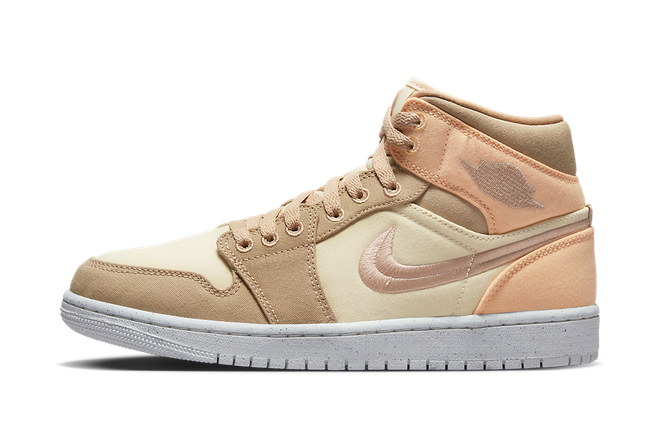 Air Jordan 1 Mid SE Canvas Khaki (W)