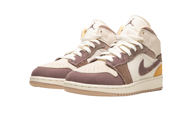 Jordan 1 Mid SE Craft Taupe Haze (GS) - Image 1
