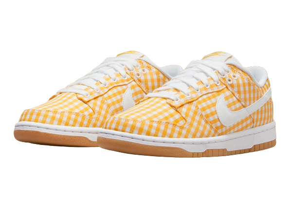 Nike Dunk Low Yellow Gingham (W) - Image 1