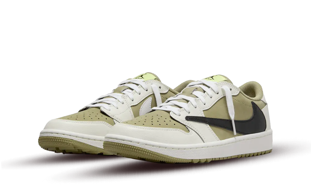 Jordan 1 Retro Low Golf Travis Scott Neutral Olive - Image 1